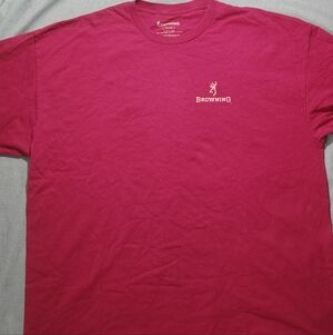 Browning Men's Short-Sleeve Logo Tee in Magenta